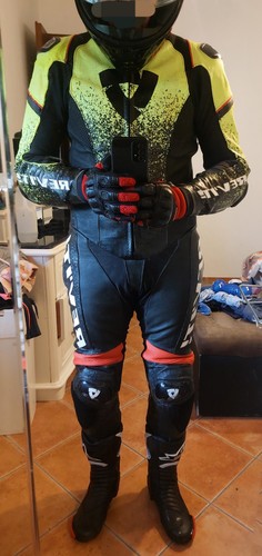 Tuta moto pelle intera pezzo - 1,