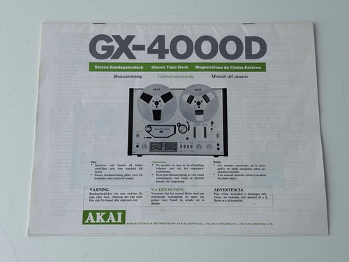 Originale akai 4000d - originale, gx
