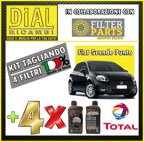 Kit tagliando 4lt olio fiat - kit, tagliando+4lt