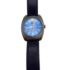 OROLOGIo TIME FORCE quarzo VINTAGE UNISEX ACCIAIO PELLE OFFERTA