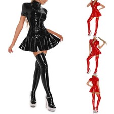 Sexy Lady Zip PVC Leather