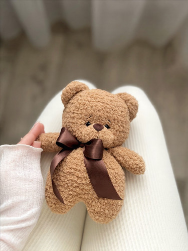 Cute teddy bear toy crochet - toy,