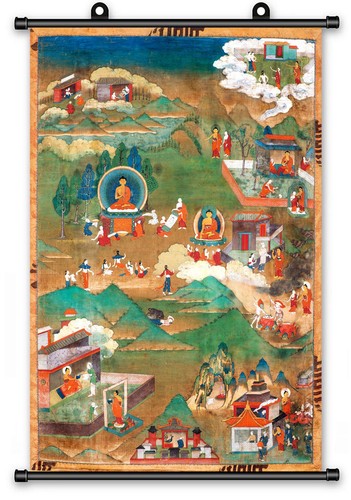 Poster thangka pergamena - poster,