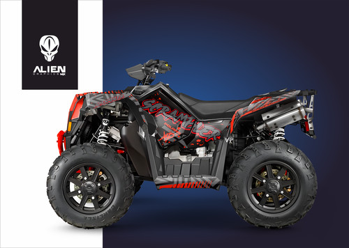 Kit grafica adesivi polaris - adesivi,