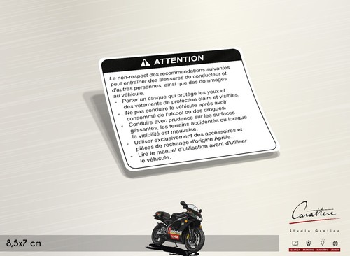 Adesivo avvertenze sicurezza - adesivo,