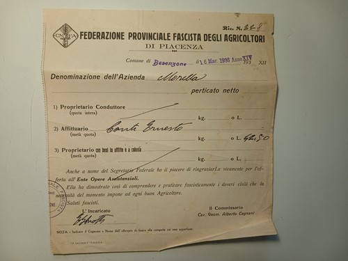 Ricevuta federazione prov - ricevuta,