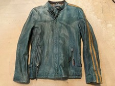 Abbigliamento Uomo Schott Schott Classic Racer USATO Processo Sporco Singolo Pelle Riders