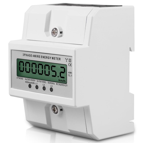 Contatore elettrico fasi - a, 3
