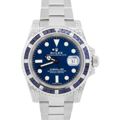 Rolex submariner date blue - rolex,