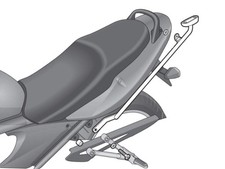 SHAD Top Box Portapacchi Posteriore per Suzuki Bandit 650 ABS (11-17)