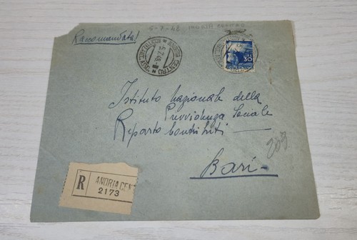 Busta raccomandata 1948 - busta, da