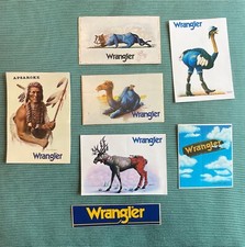 7 Adesivi Wrangler Vintage anni 80