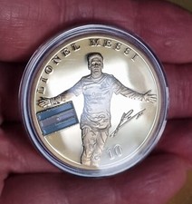 LIONEL MESSI MONETA AUTOGRAFATA FC BARCELLONA