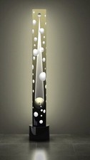 piantana design recente modello totem in plexiglass led interni 187x30