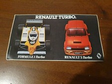 ADESIVO anni 70/80 - RENAULT 5 TURBO FORMULA 1 TURBO ELF 