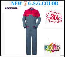 ROSSINI TUTA INTERA UOMO  LAVORO SIDNEY CERNIERA CENTRALE COPERTA  TASCHE TG M-L