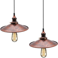 2Pcs E27 Lampada a Sospensione