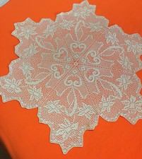 Centrino Uncinetto Ecrù