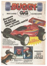 Pubblicità 1989 auto GIG Nikko Buggy Hurricane radiocomandata scala 1:12