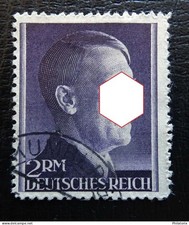 Impero tedesco Mi 800 A, francobollo Adolf Hitler, timbrato