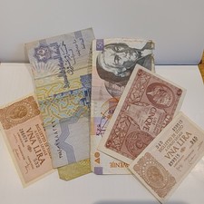 X 6 Vecchie Banconote In Lire