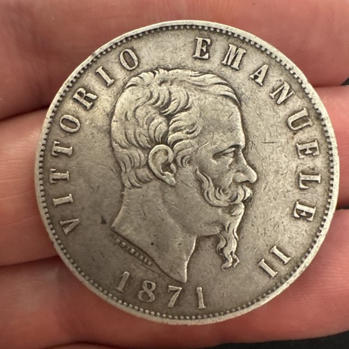 Moneta lire 1871 vittorio - moneta,