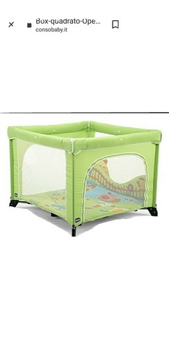 Box quadrato chicco - box, verde