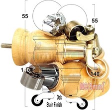 4x Gambe Divano Mobili Legno