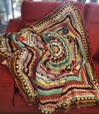 Coperta uncinetto, mandala crochet, plaid, granny square handmade