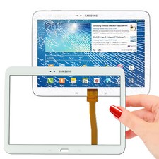 Vitre Tactile GT-P5210 TAB 3 Assemblée Adhésif Prémonté Samsung Ecran Blanc