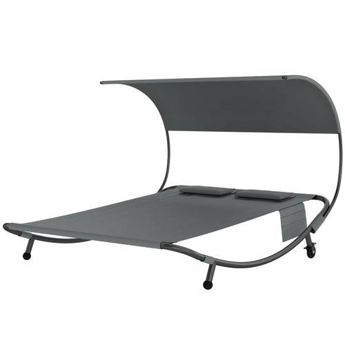 Outsunny lettino doppio - outsunny,