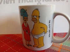 Rara tazza Simpson Homer Marge. Vintage 1997. Fabricata in Spagna. 