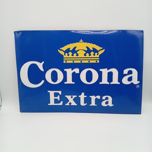 Corona extra embossed tin - embossed,