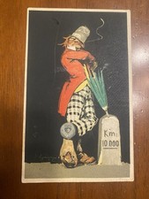 CARTOLINA PIRELLI TACCHI STELLA ILLUSTRATORE BAGNI NVG PUBBLICITARIA RARA UNICA