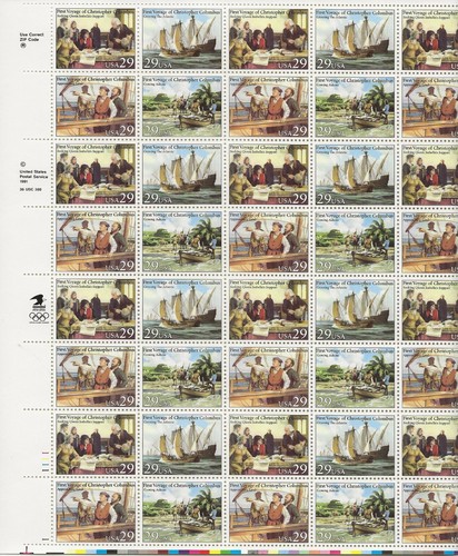 1992 cent columbus foglio - 29,