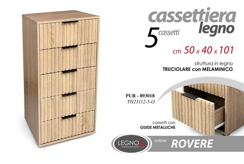 Cassettiera salvaspazio slim - slim, 5