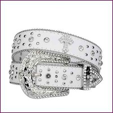 Cintura punk blanco con