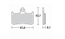 ZCOO 1 coppia Pastiglie freno