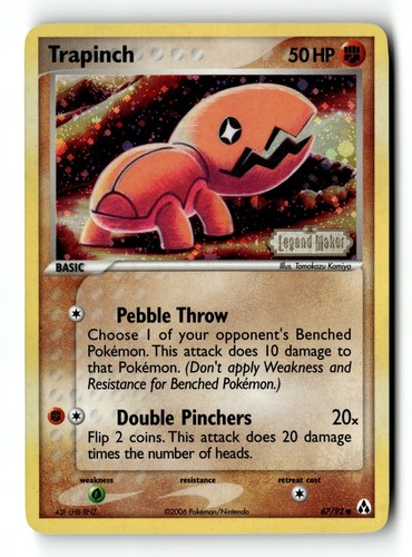 Pokemon card trapinch - pokemon, reverse