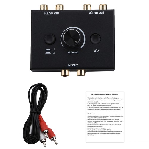 Interruttore audio stereo rca - audio,