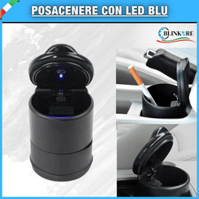 POSACENERE PER FIAT 500 POSA CENERE CON LED BLUE IN ABS UNIVERSALE