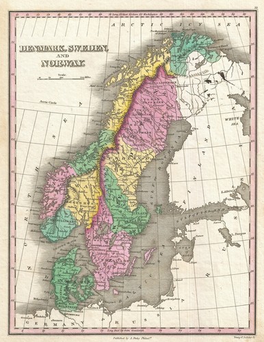 Mappa finley del 1827 della - mappa,