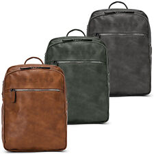 Zaino uomo/donna HERLING CAVENDISH vintage fashion ufficio lavoro pelle PU