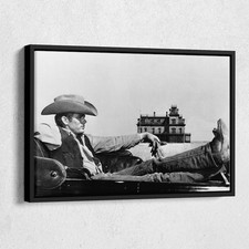 James Dean in a cowboy poster