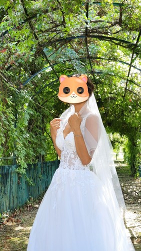 Vestito sposa bianco con il - vestito, da