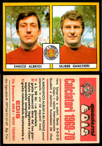 Edis 1969 albrigi gualtieri - 1969-70, albrigi-gualtieri