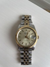 Orologio BULOVA Nova Super Seville quadrante data analogico automatico modello bicolore usato