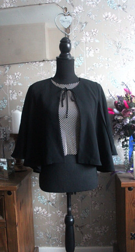 Zara nero mantello blazer - nero,