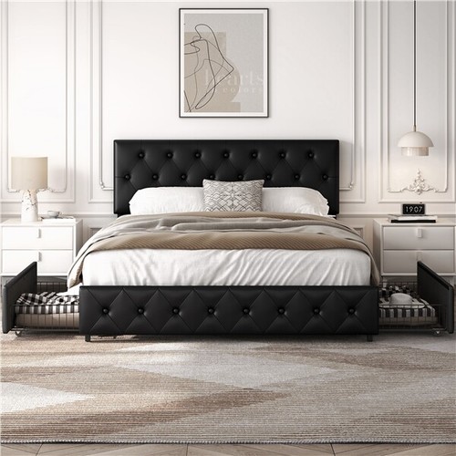 Letto imbottito matrimoniale - letto,
