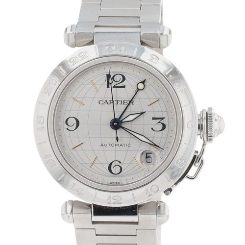 Cartier pasha 2377 35mm gmt - cartier,